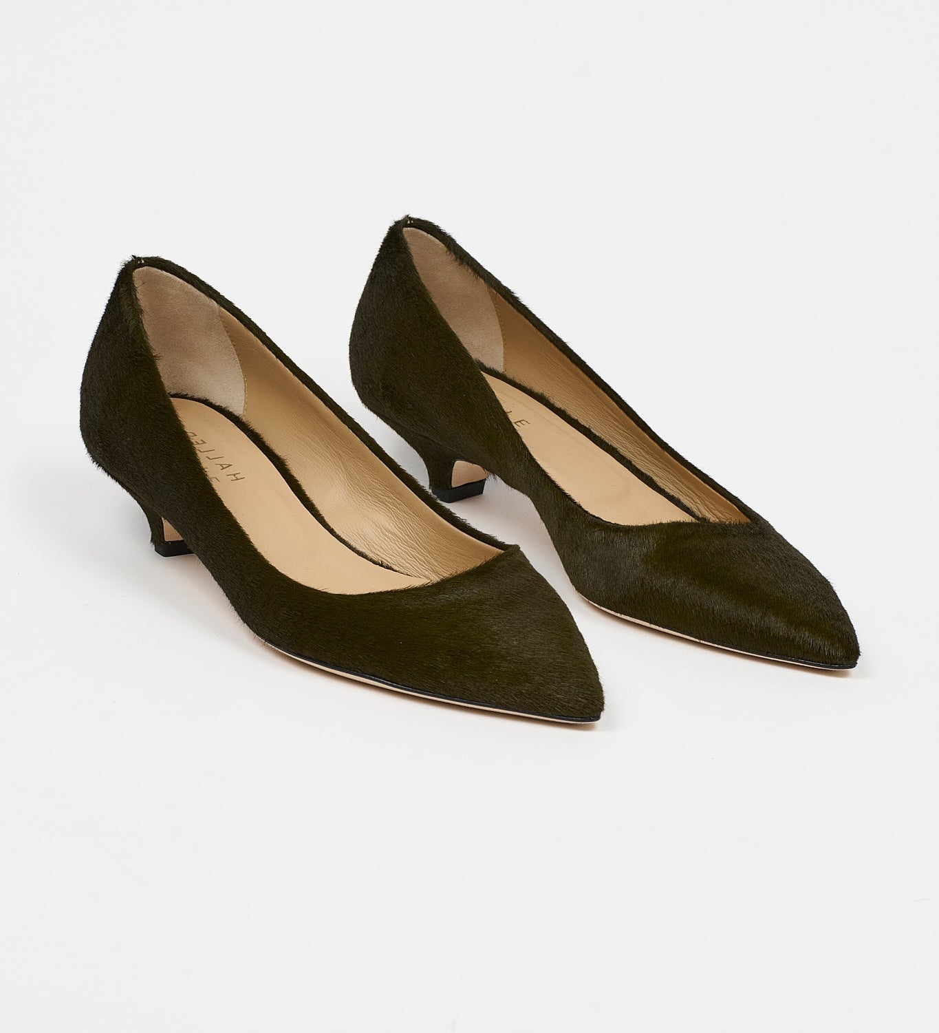 Jamie Haller - The Kitty Point Heel in Ponyhair Moss