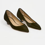 Jamie Haller - The Kitty Point Heel in Ponyhair Moss