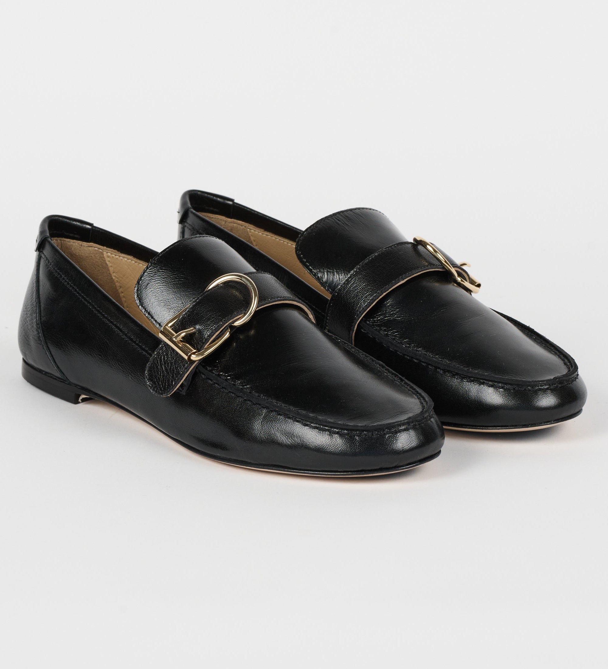 Jamie Haller - The Buckle Loafer in High Black