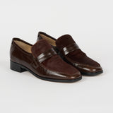 Jamie Haller - The Mod Loafer in Ponyhair Burgundy