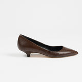 Jamie Haller - The Kitty Point Heel in Coffee Snake