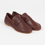 Jamie Haller - The Unlined Penny Loafer in Bordeaux