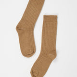 Jamie Haller - Ribbed Crew Socks in Camel