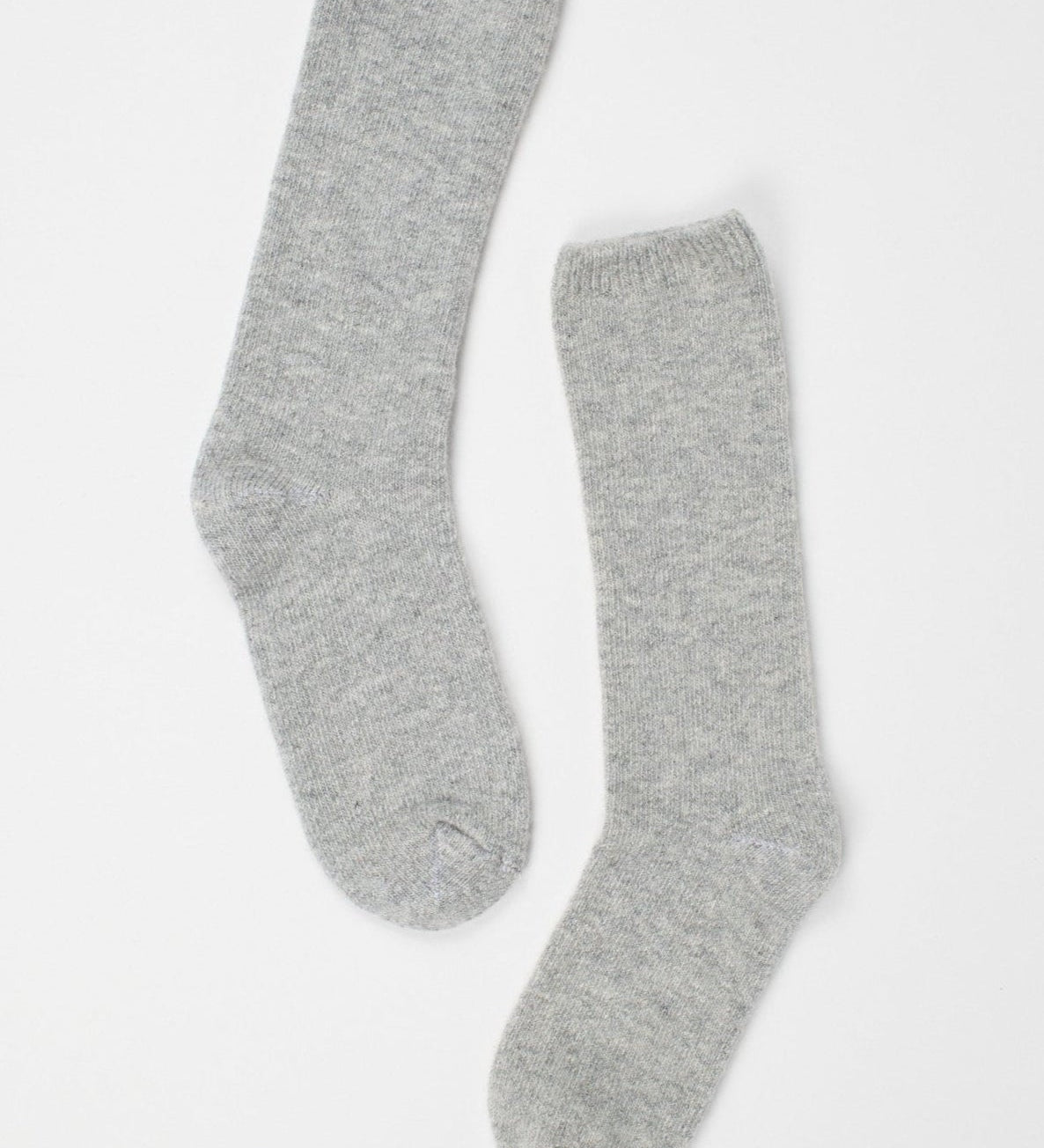 Jamie Haller - Solid Crew Socks in Light Heather