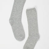 Jamie Haller - Solid Crew Socks in Light Heather