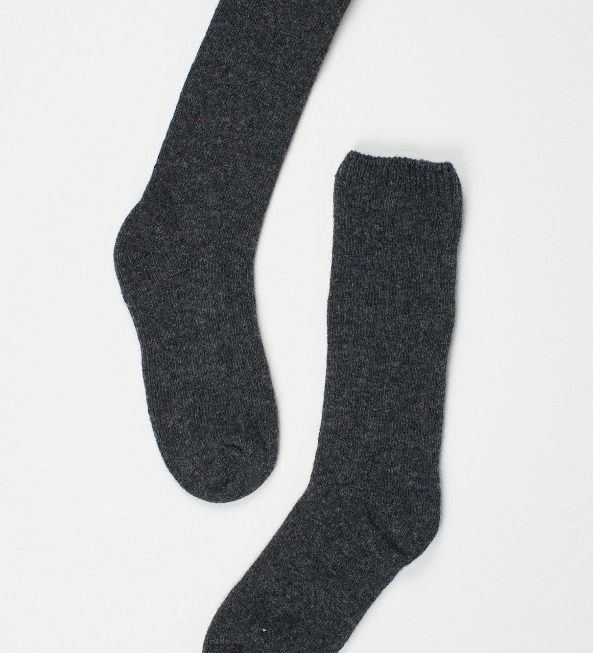 Jamie Haller - Solid Crew Socks in Charcoal