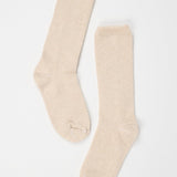 Jamie Haller - Solid Crew Socks in Cream