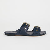 Jamie Haller - The Double Buckle Slide in Navy