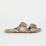 Jamie Haller - The Double Buckle Slide in Taupe
