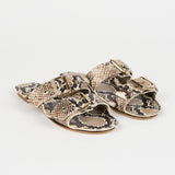 Jamie Haller - The Double Buckle Slide in Taupe