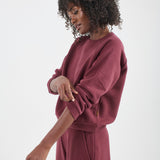 Jamie Haller - The Daily Sweatshirt in Cherry Cola