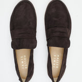 Jamie Haller - The Penny Loafer in Deep Espresso Suede