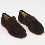 Jamie Haller - The Penny Loafer in Deep Espresso Suede