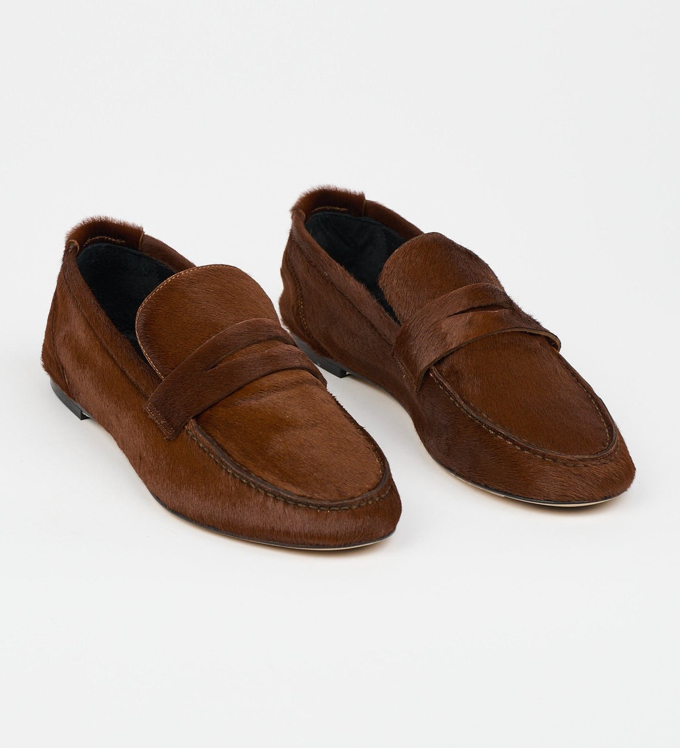 Jamie Haller - The Penny Loafer in Ponyhair Rosewood