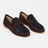 Jamie Haller - The Penny Loafer in Deep Espresso / Navy