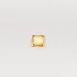 Jamie Haller - The Luques Square Signet Ring in Yellow Citrine