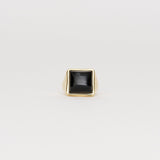 Jamie Haller - The Luques Square Signet Ring in Onyx