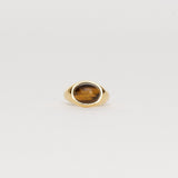 Jamie Haller - The Francis Oval Signet Ring in Tigers Eye