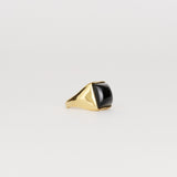 Jamie Haller - The Luques Square Signet Ring in Onyx