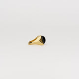 Jamie Haller - The Luques Square Signet Ring in Onyx