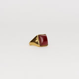 Jamie Haller - The Luques Square Signet Ring in Red Agate
