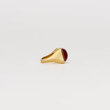 Jamie Haller - The Luques Square Signet Ring in Red Agate
