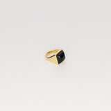 Jamie Haller - The Luques Square Signet Ring in Onyx