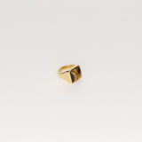 Jamie Haller - The Luques Square Signet Ring in Tigers Eye
