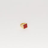 Jamie Haller - The Nina Flat Signet Ring in Red Jasper