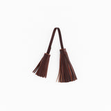 Jamie Haller - The Fringe Tassel Tie in Oxblood