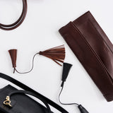 Jamie Haller - The Fringe Tassel Tie in Black