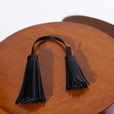 Jamie Haller - The Fringe Tassel Tie in Black