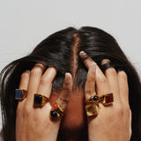 Jamie Haller - The Francis Oval Signet Ring in Tigers Eye