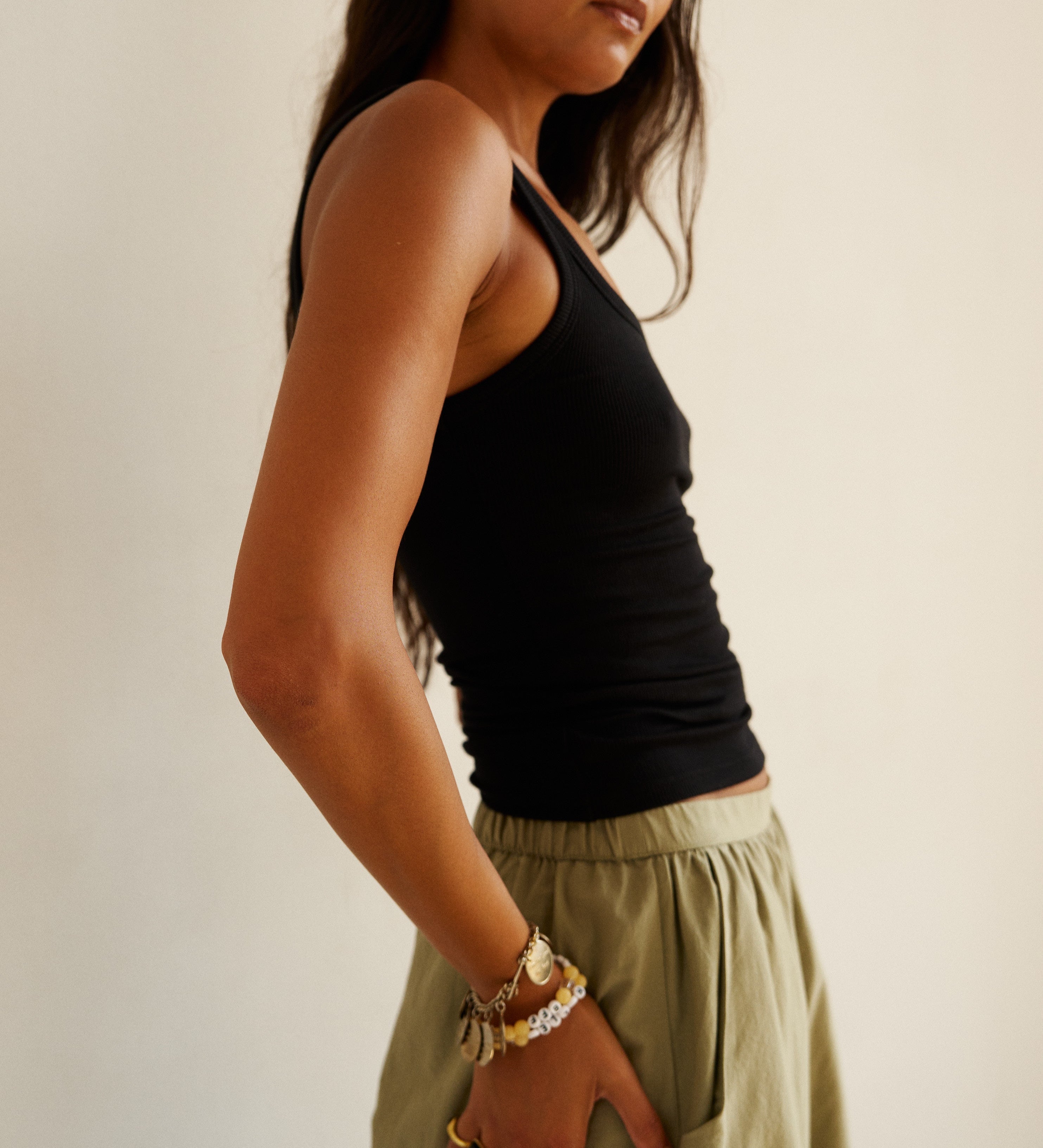 Jamie Haller - The Undershirt Rib Tank in Black