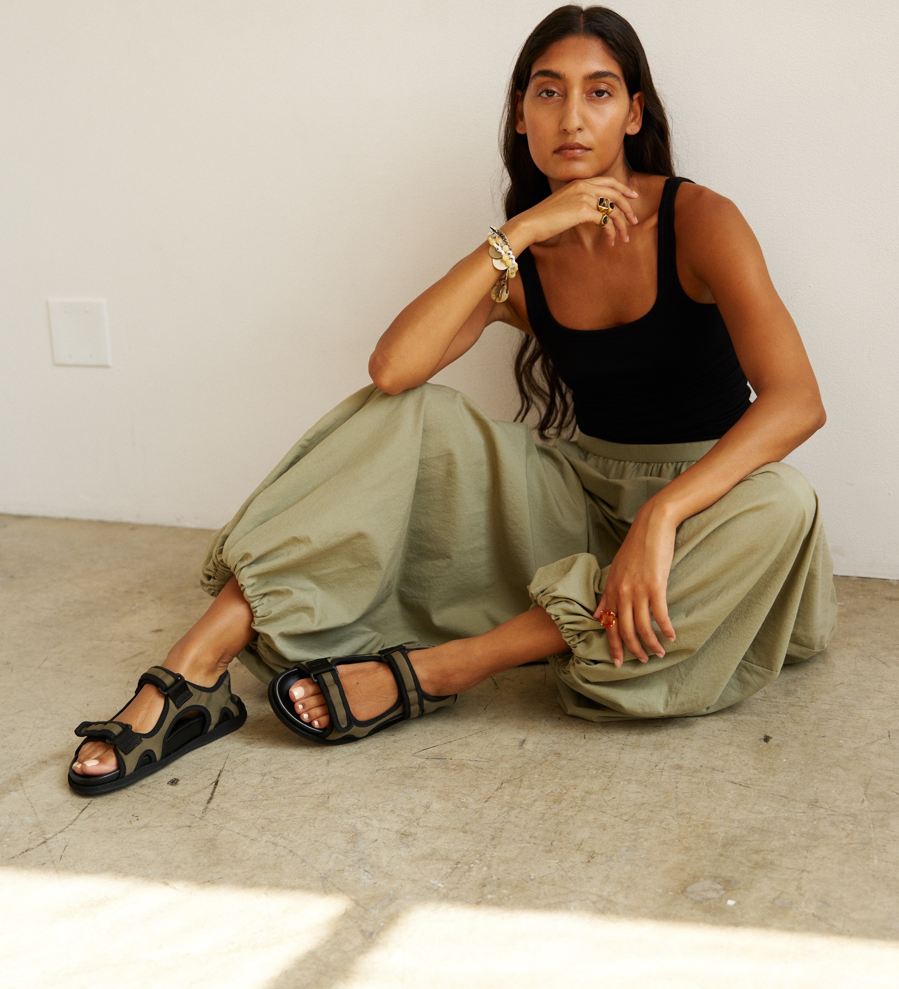 Jamie Haller - The Walking Sandal Sneaker in Olive