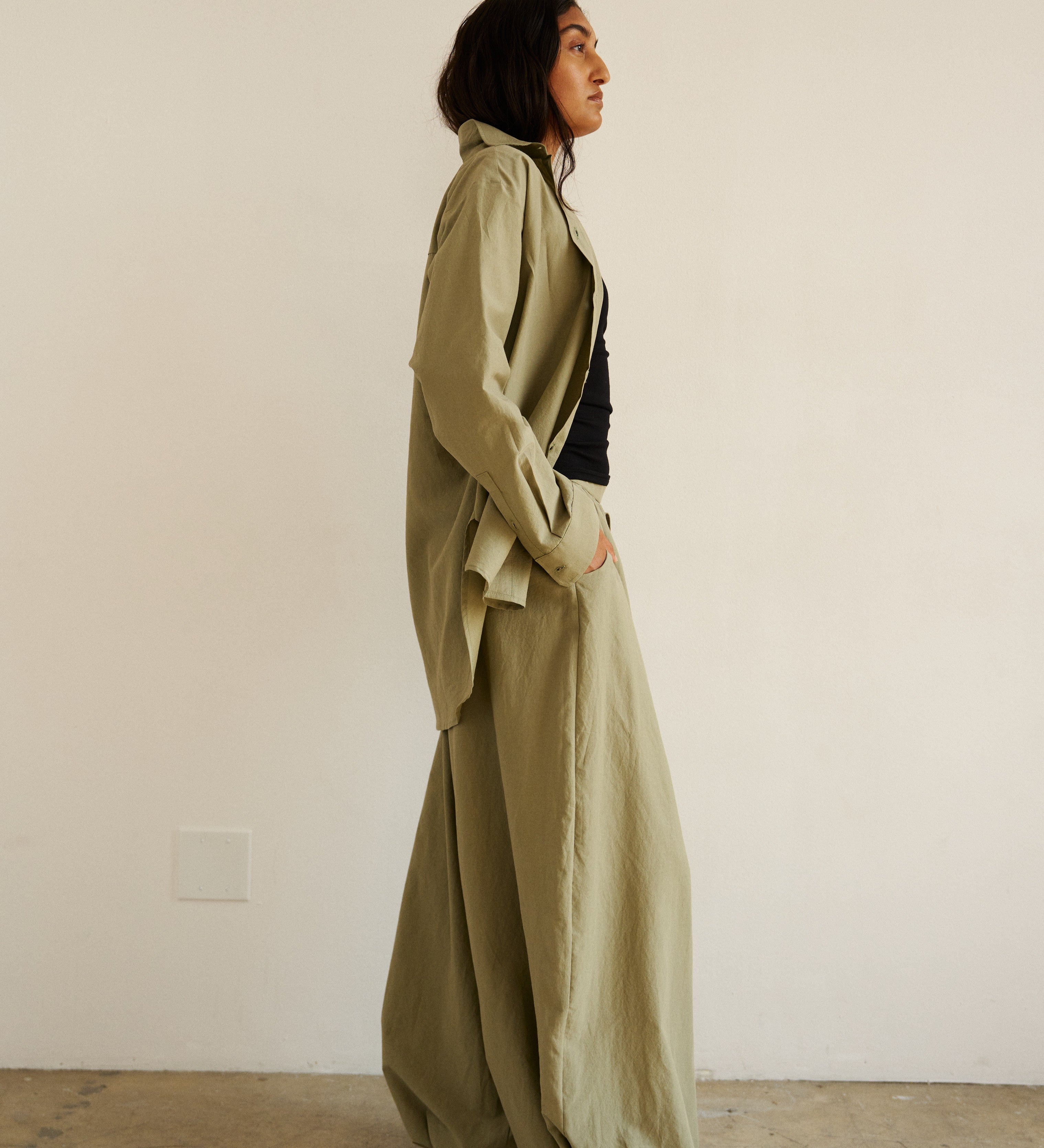 Jamie Haller - The Essential Shirt in Eucalyptus