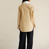 Jamie Haller - The Tipped Weekend Shirt in Honey Stripe
