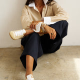 Jamie Haller - The Tipped Weekend Shirt in Honey Stripe