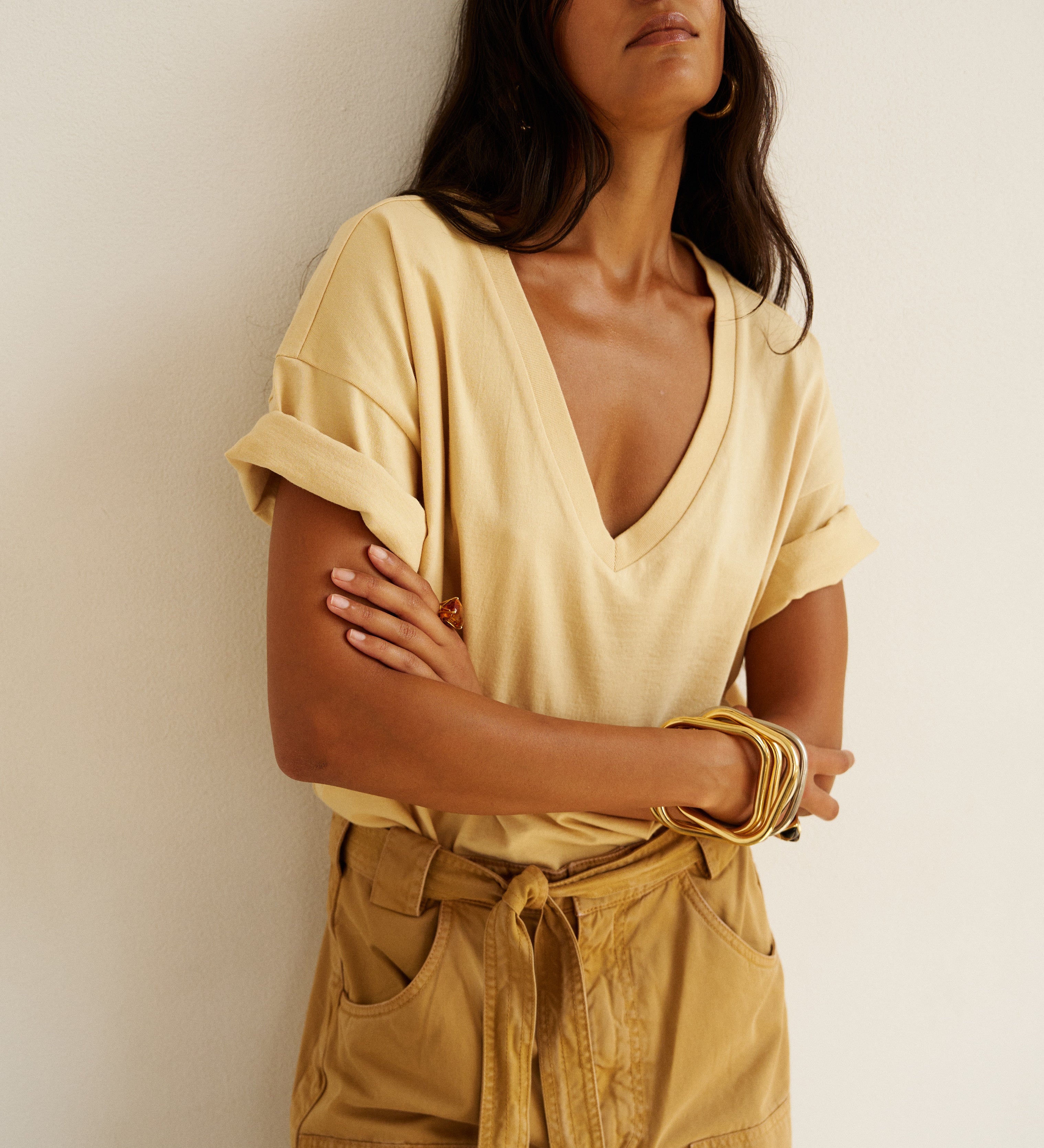 Jamie Haller - The V Tee in Butter