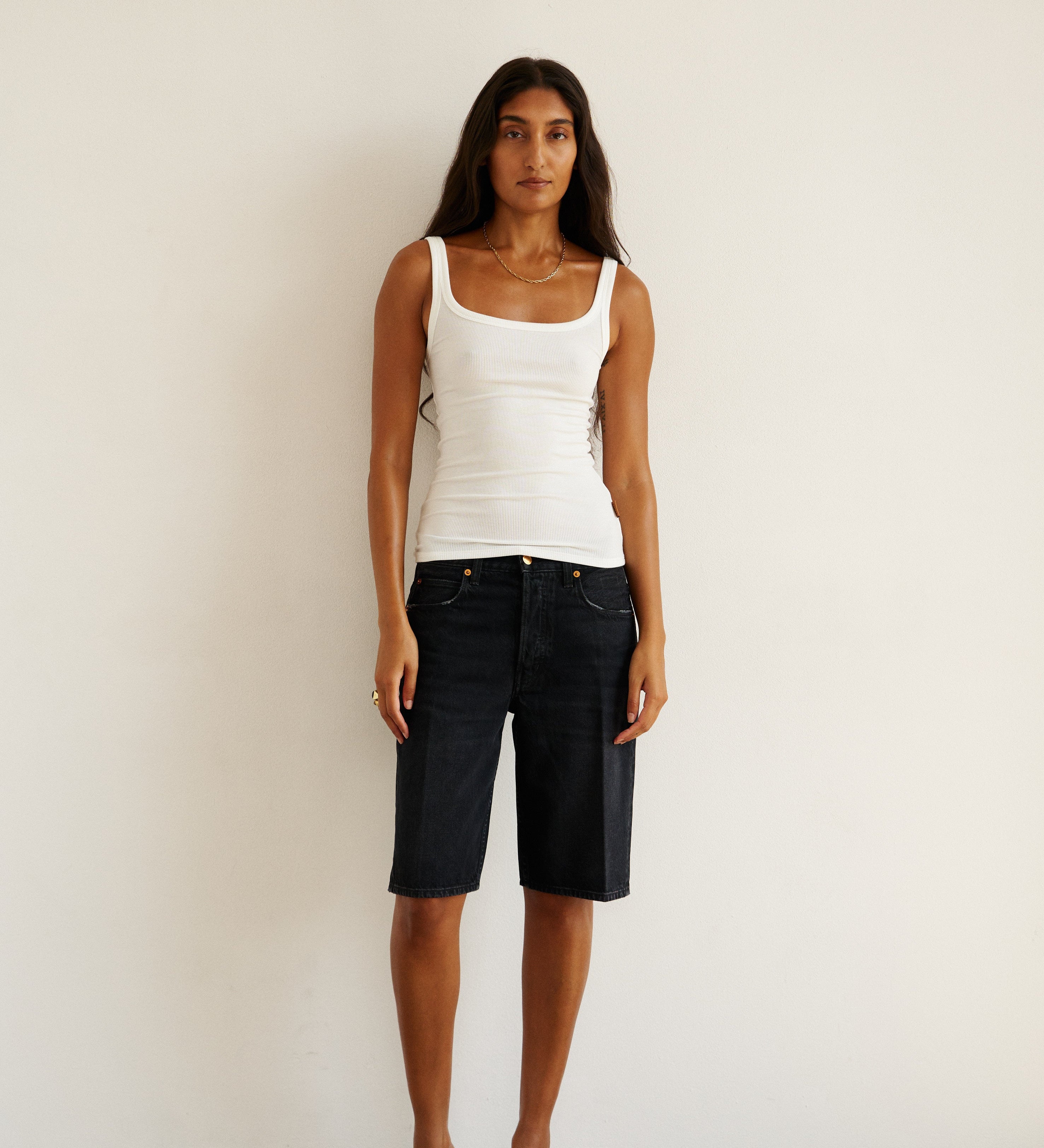 Jamie Haller - The Undershirt Rib Tank in White