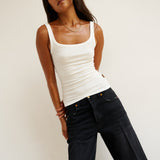 Jamie Haller - The Undershirt Rib Tank in White