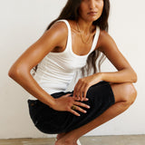 Jamie Haller - The Undershirt Rib Tank in White