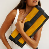 Jamie Haller - The Document Clutch in Yellow / Black