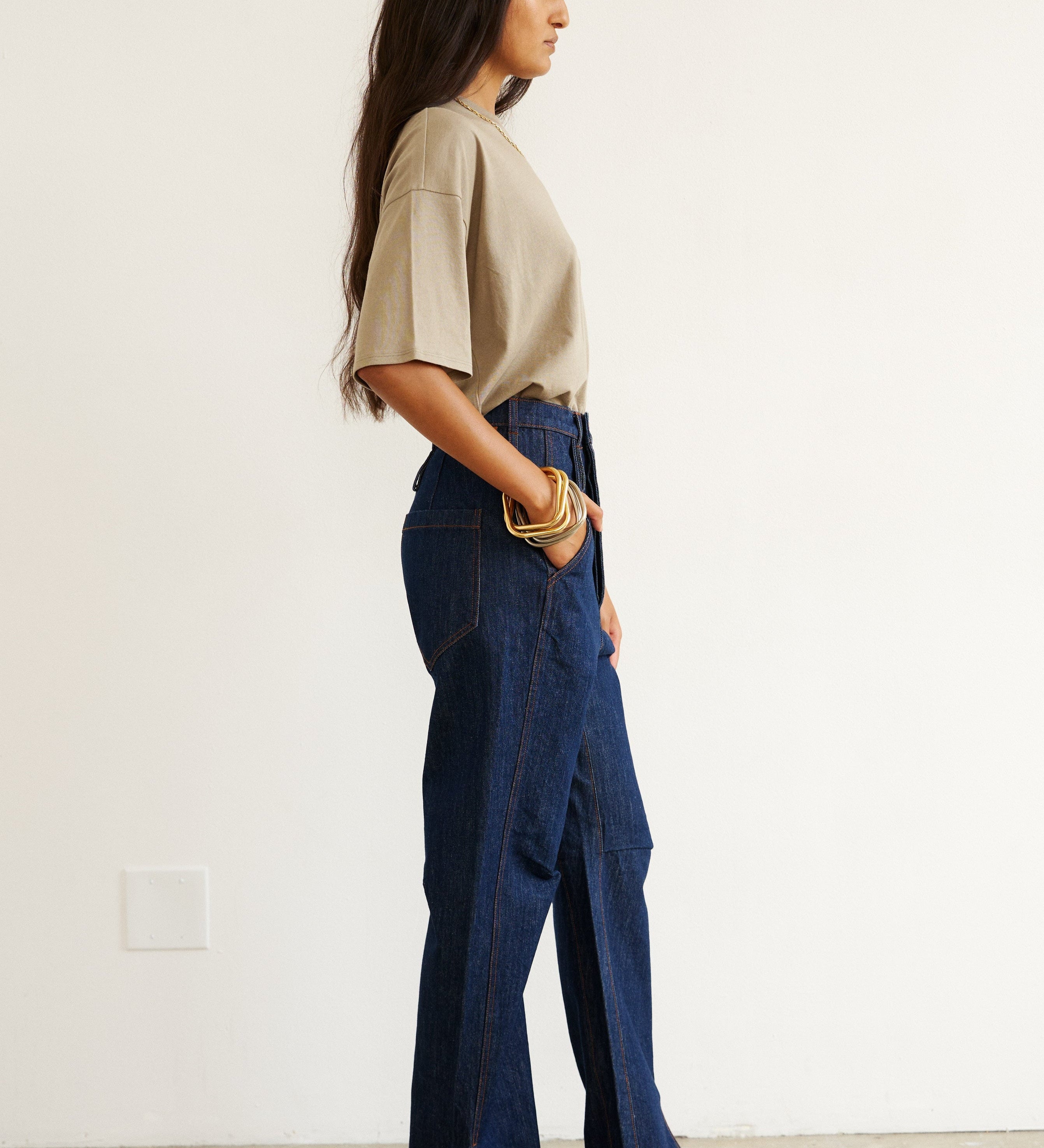 Jamie Haller - The Draped Tee in French Grey