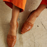 Jamie Haller - The Weave Slip On in Cognac