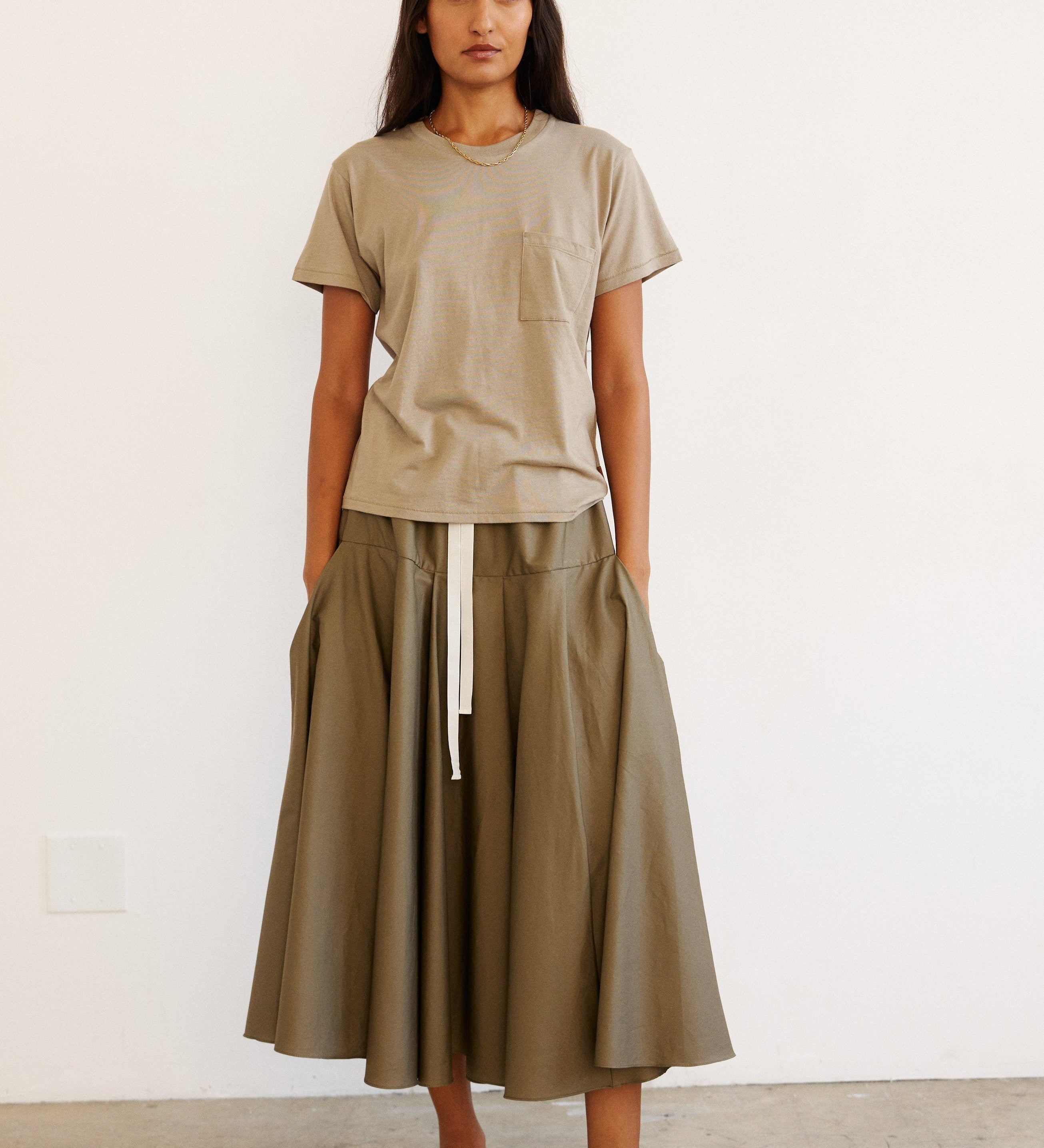 Jamie Haller - The Italian Summer Skirt in Taupe