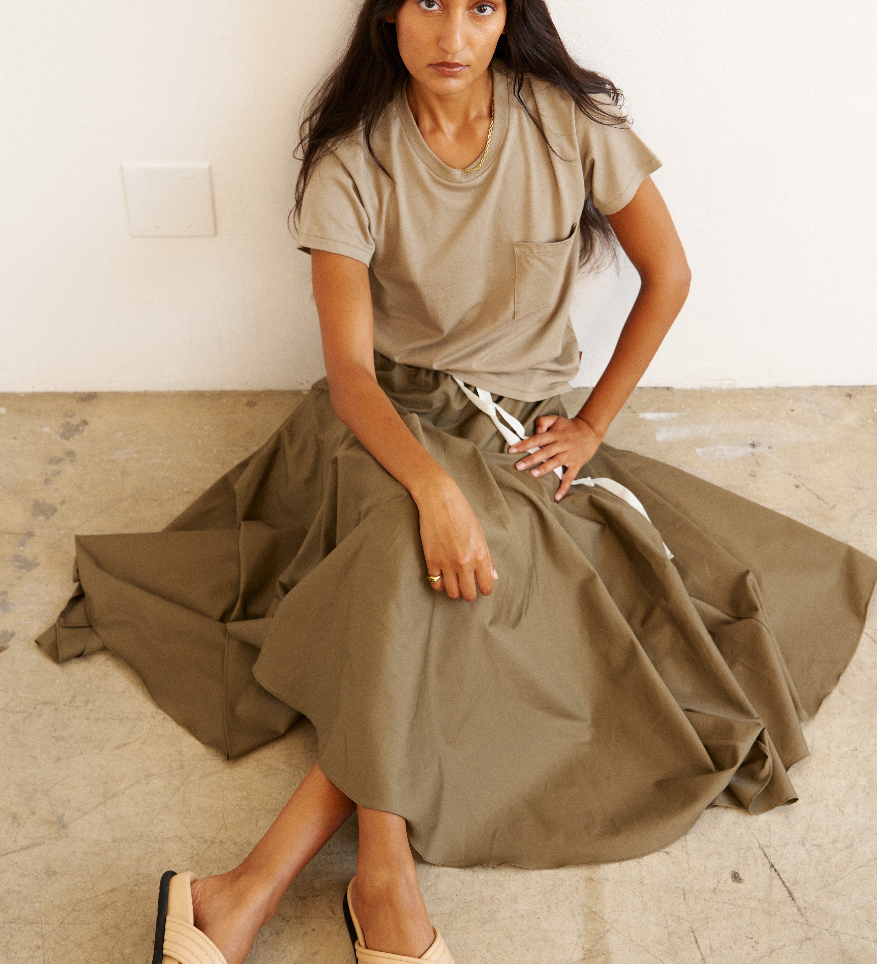 Jamie Haller - The Italian Summer Skirt in Taupe
