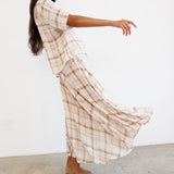 Jamie Haller - The Italian Summer Skirt in Natural Plaid