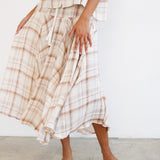 Jamie Haller - The Italian Summer Skirt in Natural Plaid