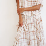 Jamie Haller - The Italian Summer Skirt in Natural Plaid